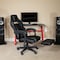 Flash Furniture Black/Gray Reclining Gaming Chair with Footrest CH-00288-BK-GG - alternate 5